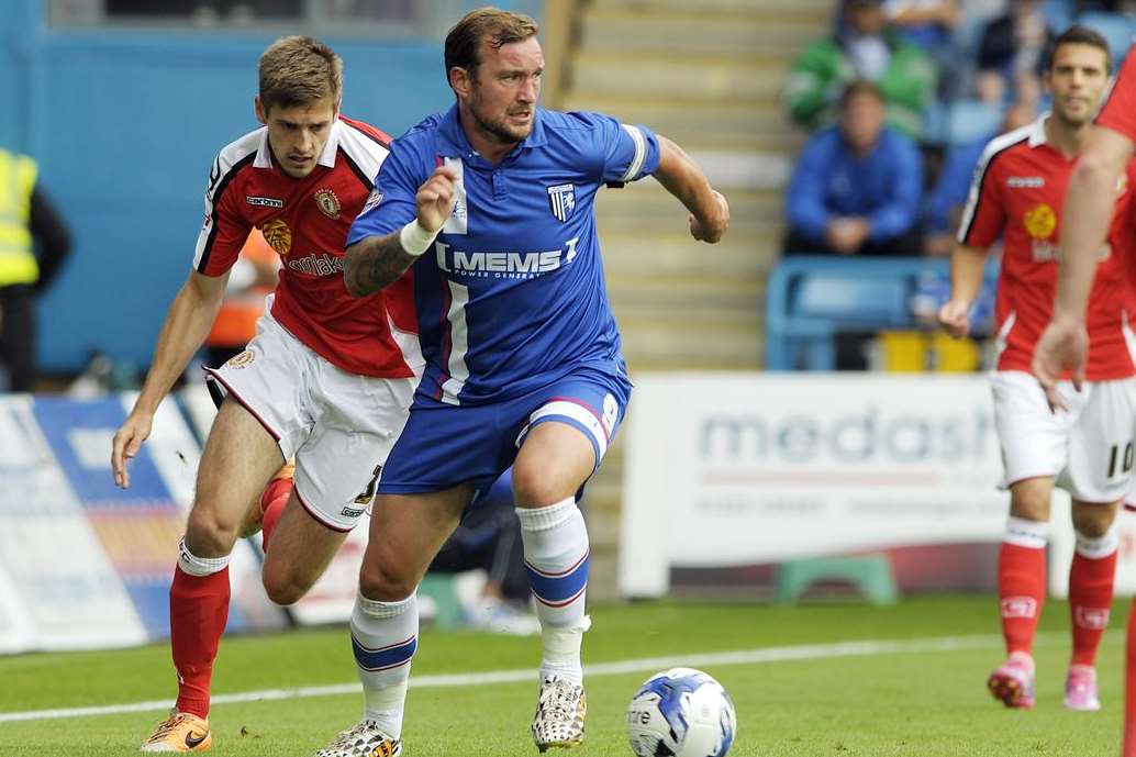 Danny Kedwell's knee injury may keep him out of action for a few weeks Picture: Barry Goodwin