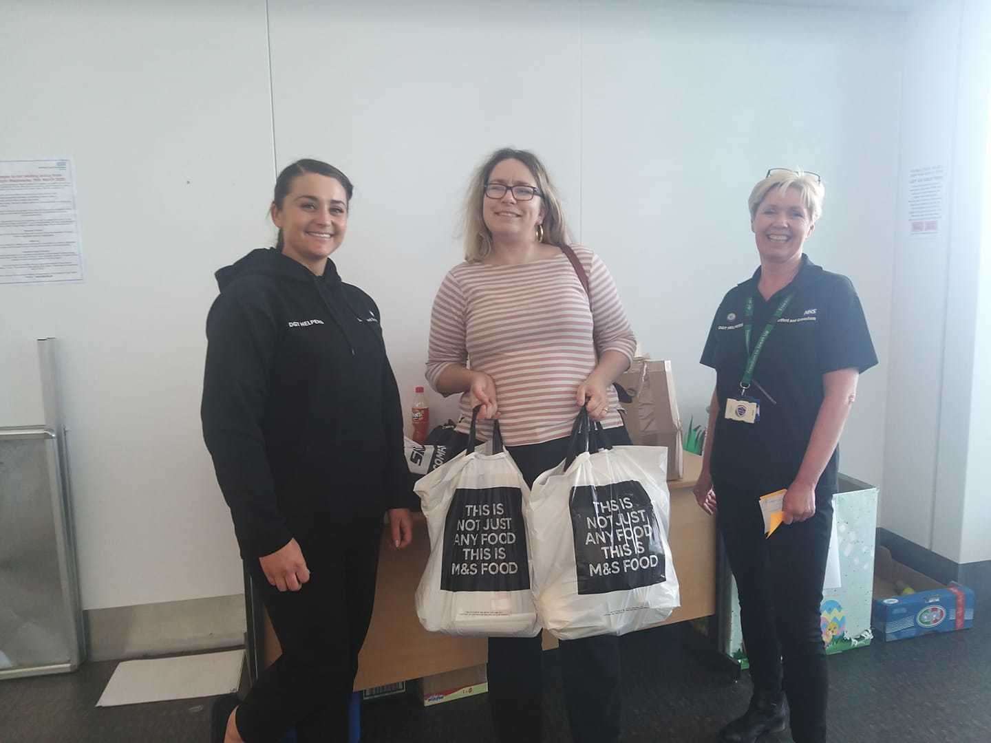 Dartford Cllr Kelly Grehan dropping of donations at Darent Valley Hospital, to help support frontline workers battling Covid-19