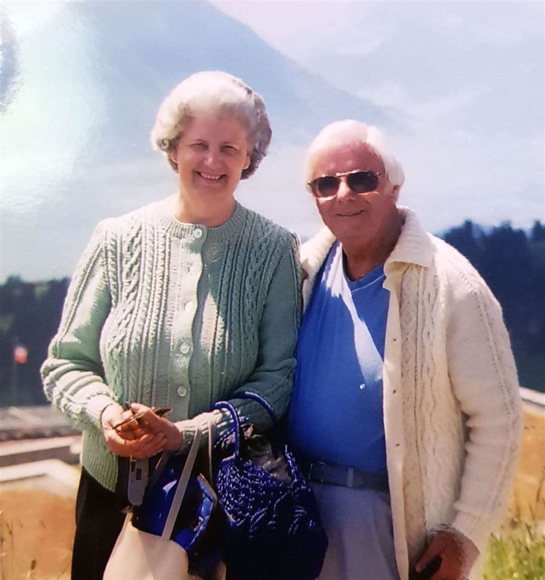 Margaret Blee with her late husband Alan