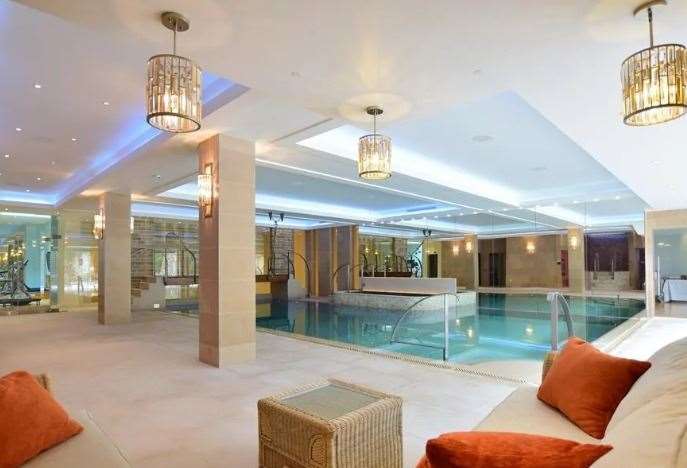Take a dip in the indoor swimming pool. Picture: Fine and Country