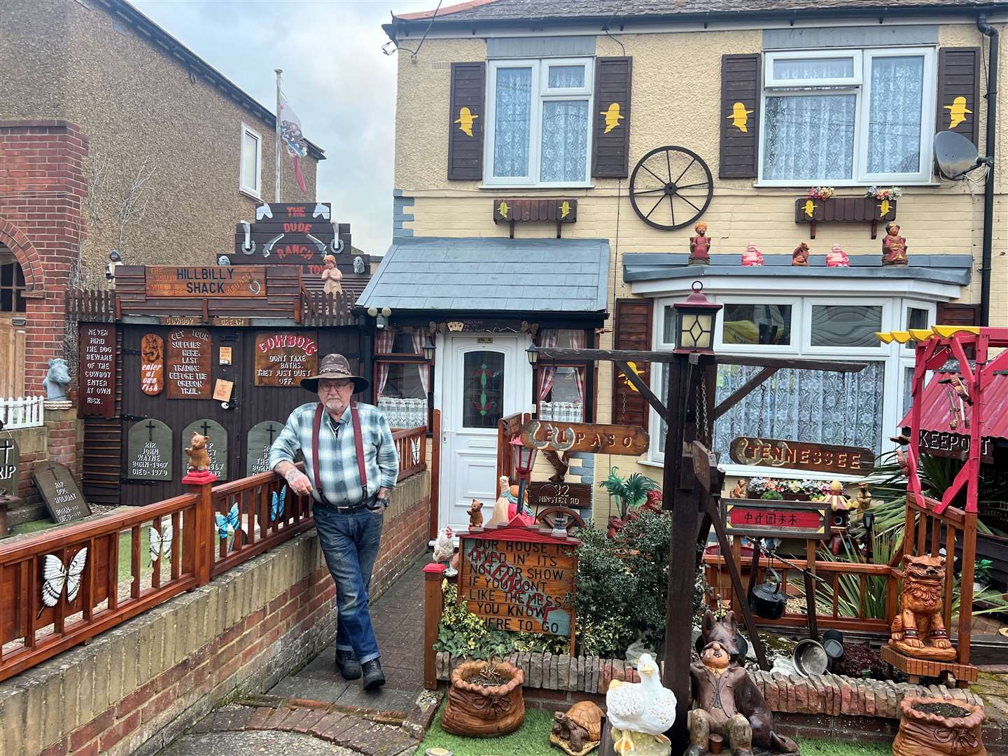 Stephen Smart at his home, Dude Ranch, on Sheppey. Picture: Megan Carr