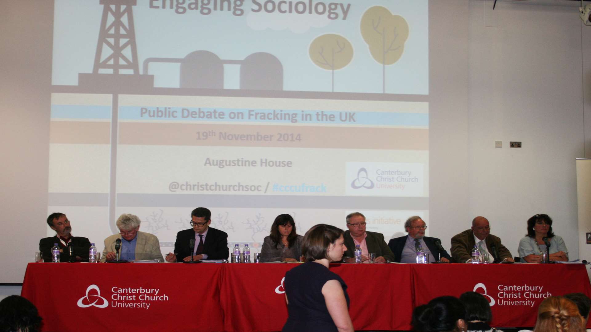 The public debate on fracking. Picture: Canterbury Christ Church University