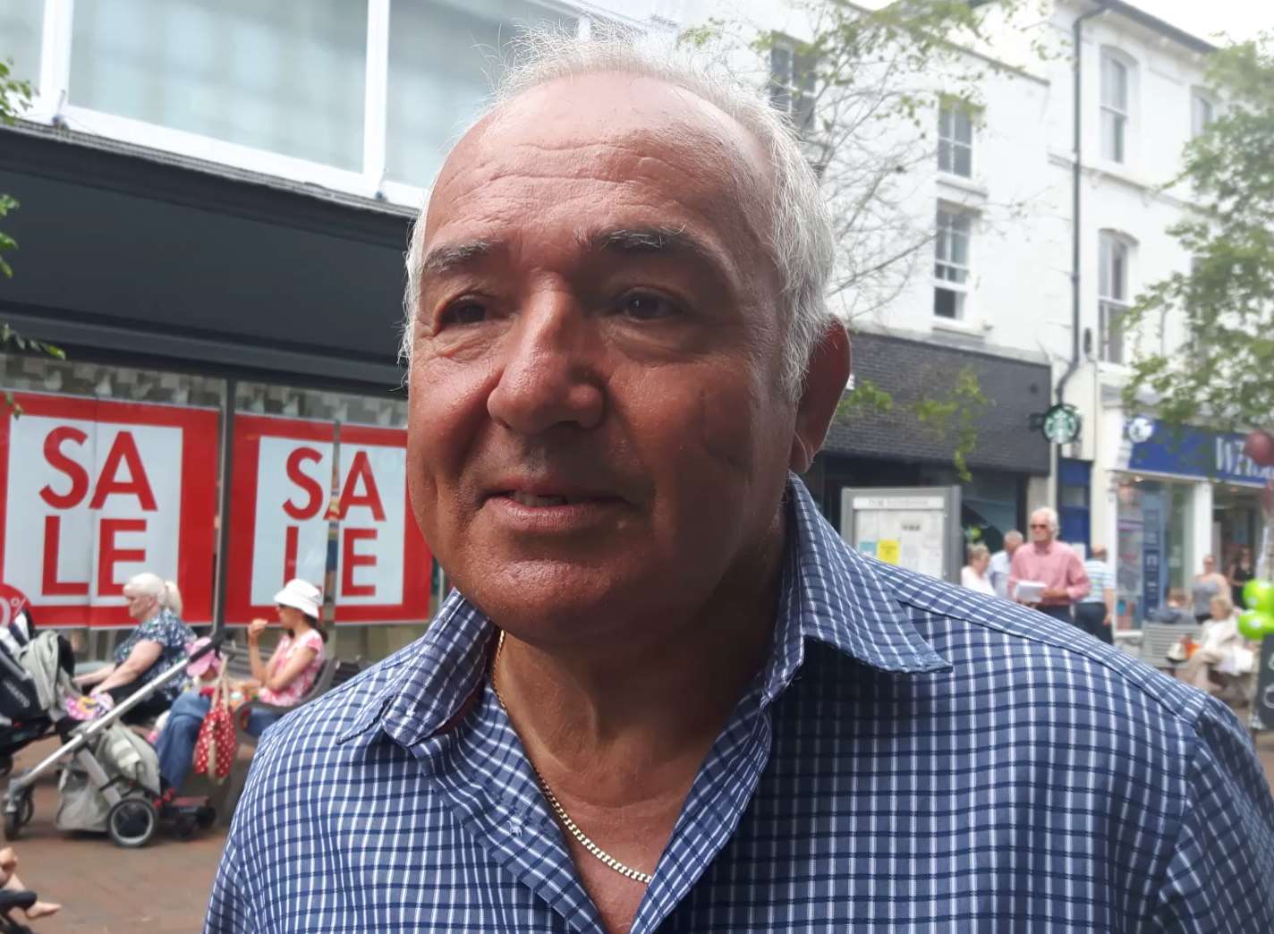 Charles LeBron, 64, originally from Malta, shared his opinion in Deal High Street