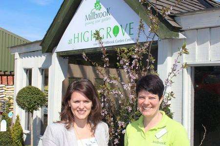 Victoria Sampson of CooperBurnett (left) with Tammy Woodhouse, managing director of Millbrook