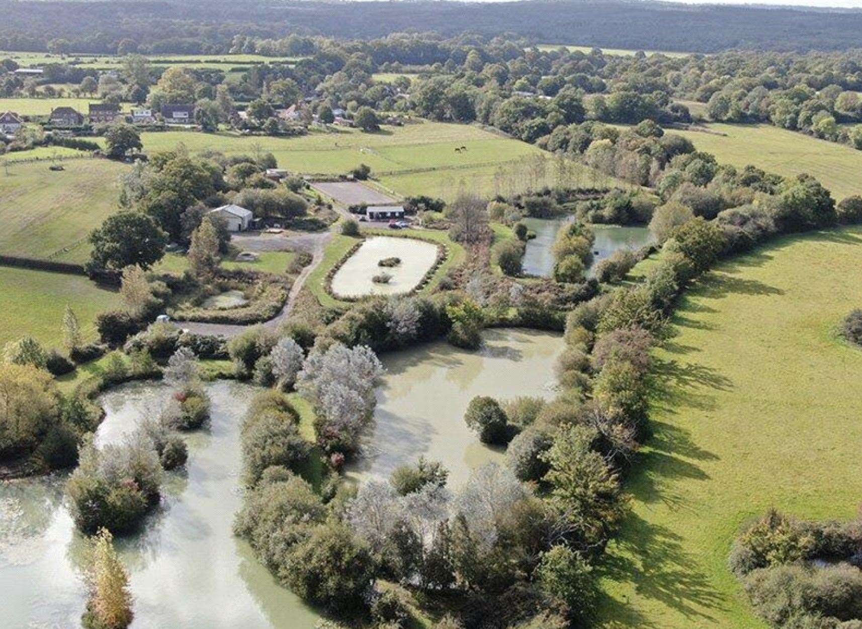 The fishery covers more than 11 acres. Picture: Savills