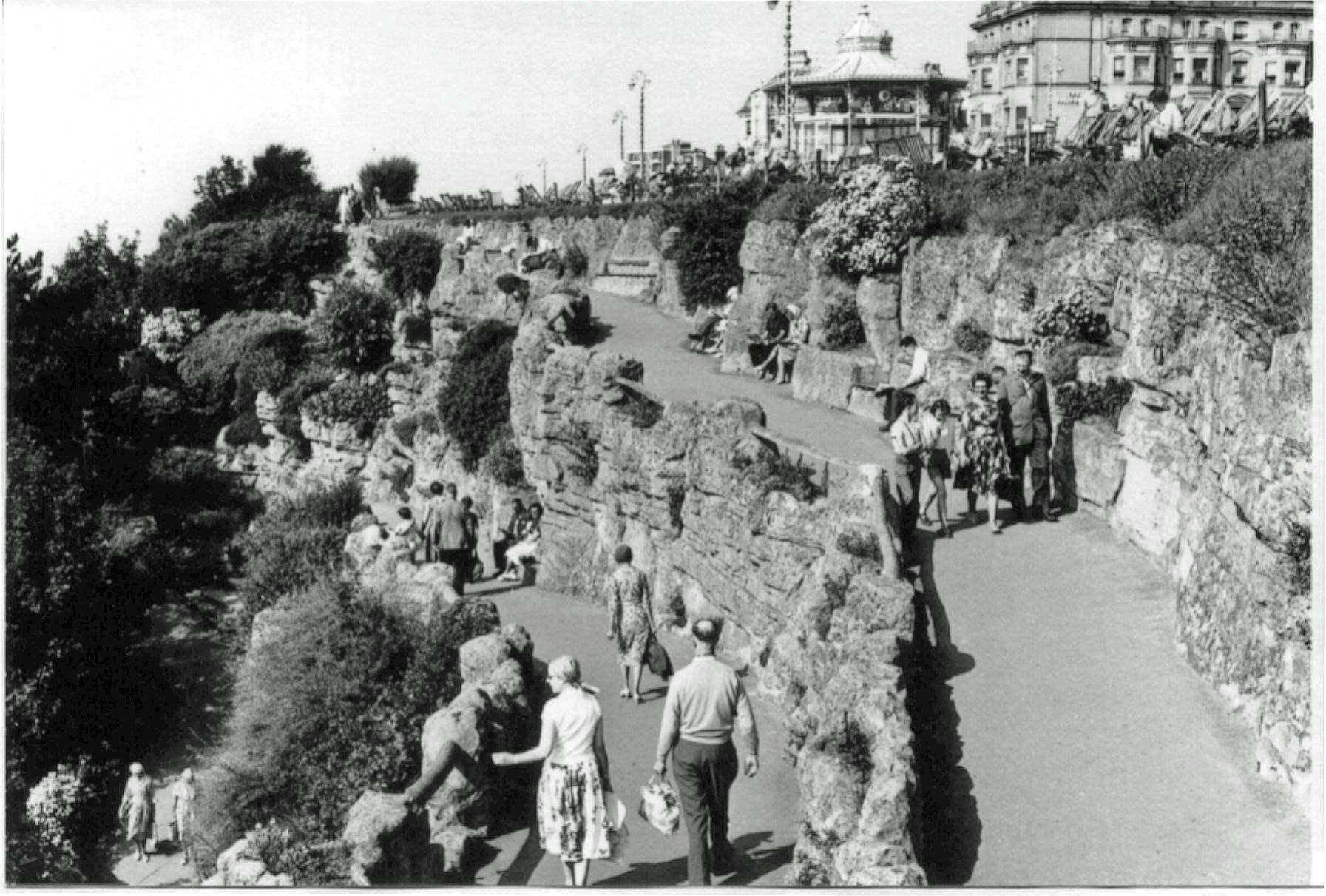 Folkestone in the 1950s was a popular tourist destination