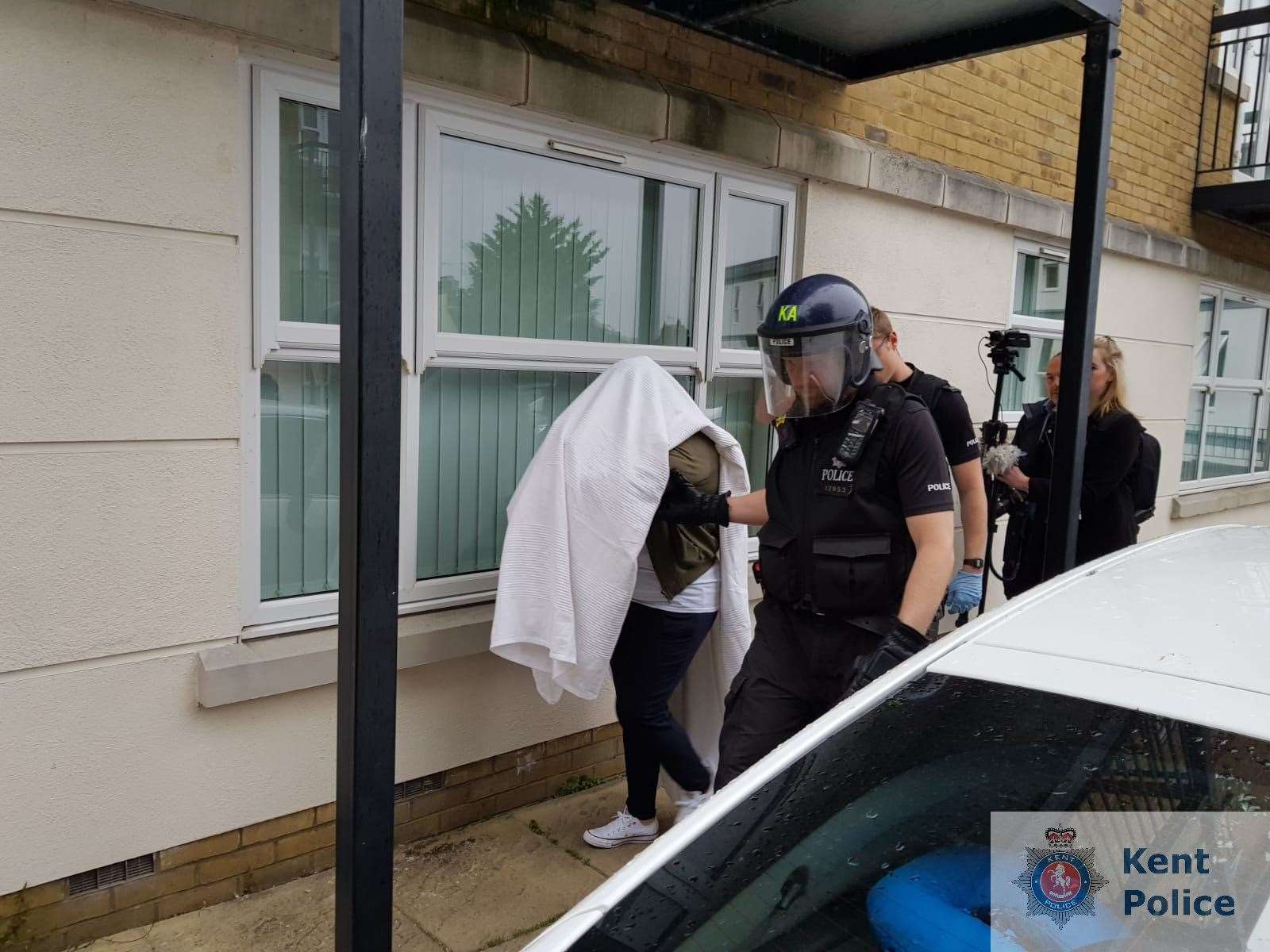 Police arrested two people in Maidstone after a series of dawn raids this morning (12648331)