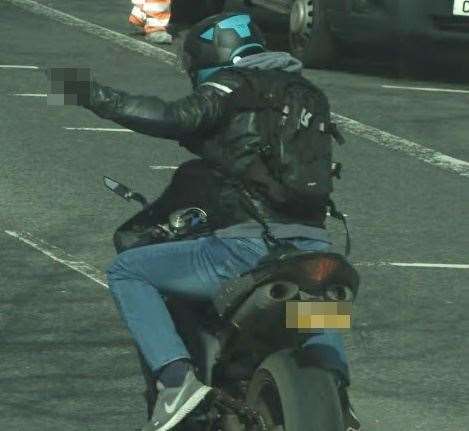An uninsured motorcyclist in Tunbridge Wells has had his bike seized by police after speeding through the same camera six times. Picture: Kent Police