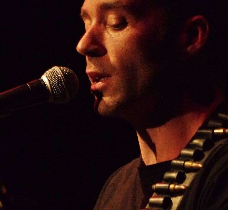 Singer and guitarist Chris Hunter