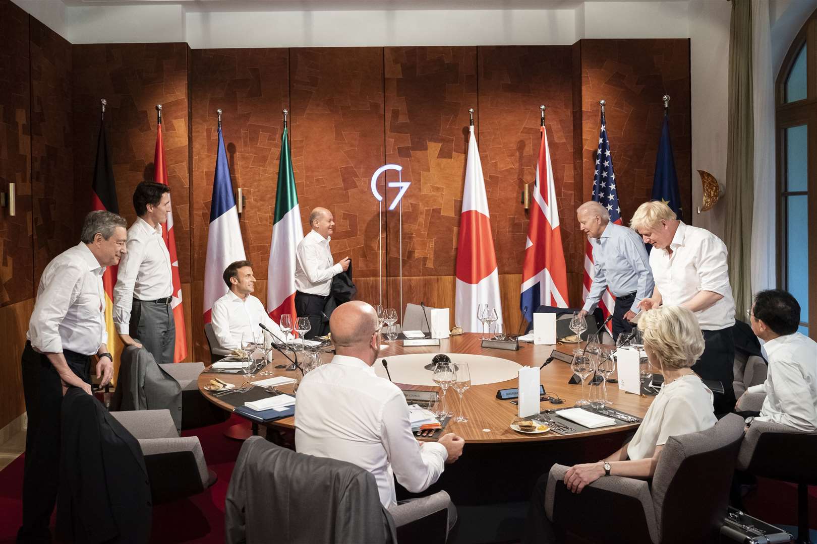Boris Johnson and other leaders at the G7 summit in Germany (Federal Government/Bundesregierung/Steffen Kugler/PA)