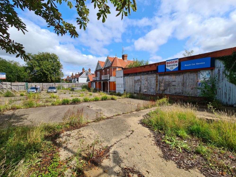The now derelict site off the high street has been abandoned for 10 years