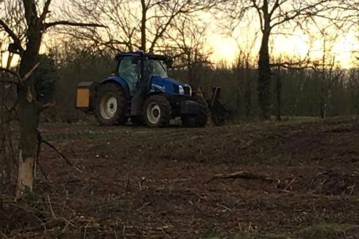 Tractors turned up at the site and ruined the site say some people, picture Mark Porter.