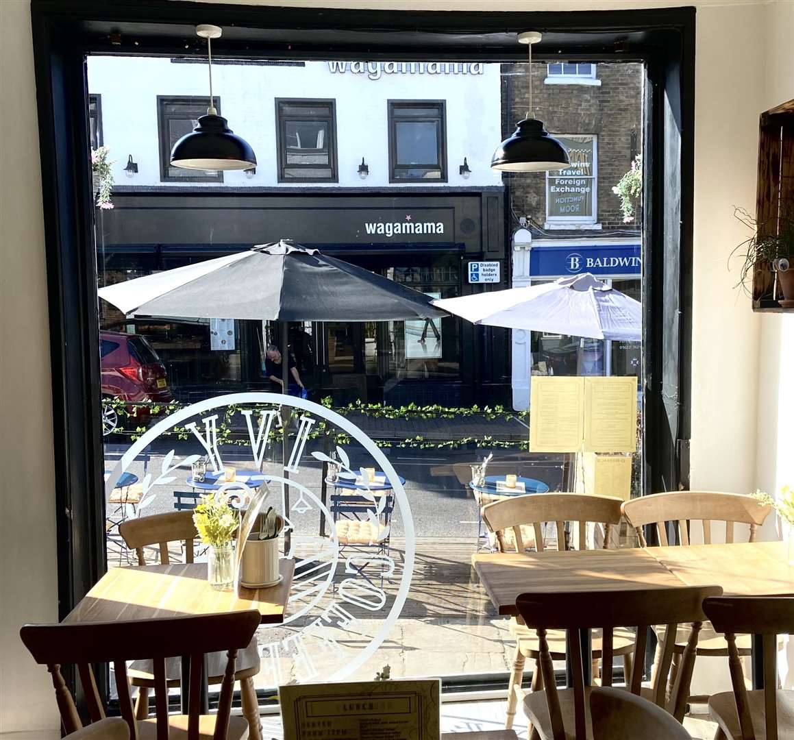Cora says customers love to look out of their big window whilst having a coffee. Picture: Cora Dunne