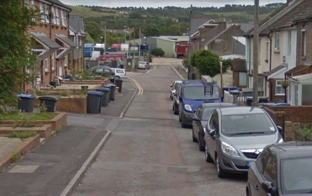 Cars were targeted in Primrose Road, Dover. Picture: Google