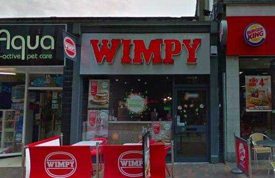 Wimpy in Chatham High Street has closed. Picture: Google