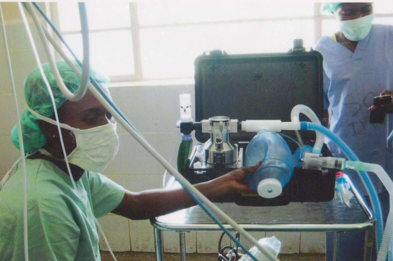 The Glostavent being used in a hospital in Africa