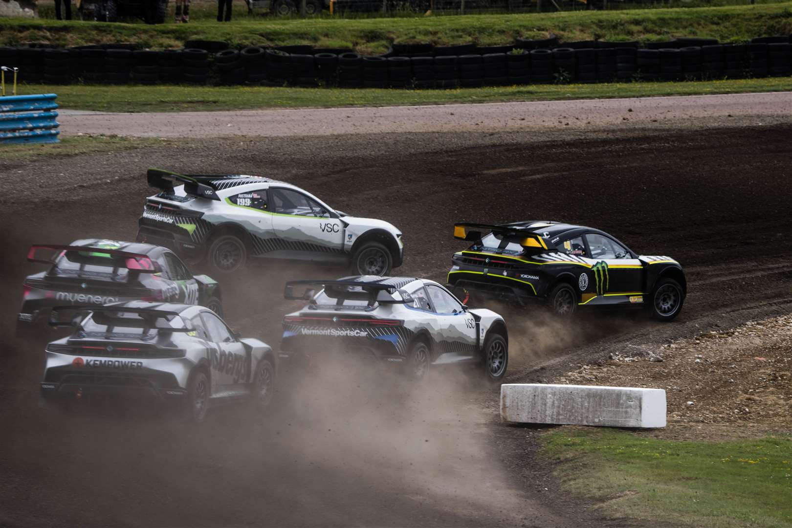 Chesson's Drift has been turned into a banked bend. Picture: Nitro Rallycross