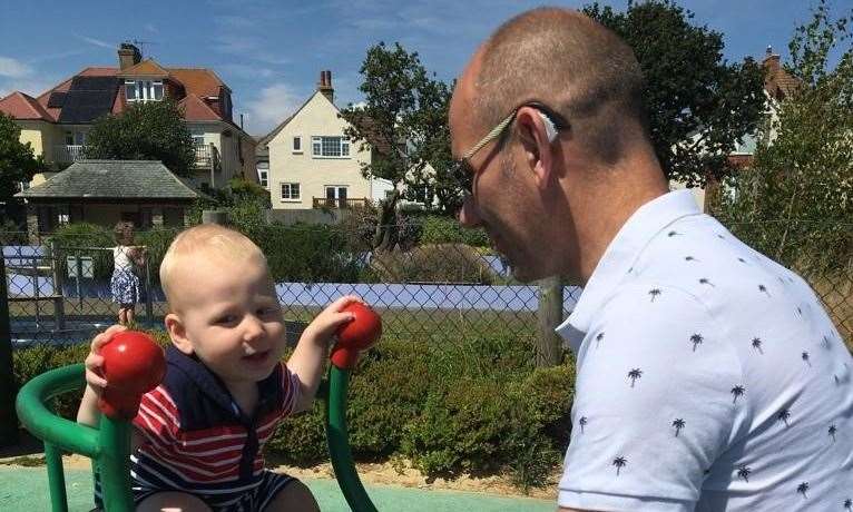 One of the lucky winners, Jeff Alcock, had been unable to hear his new born son cry. That all changed after he won the hearing aid.