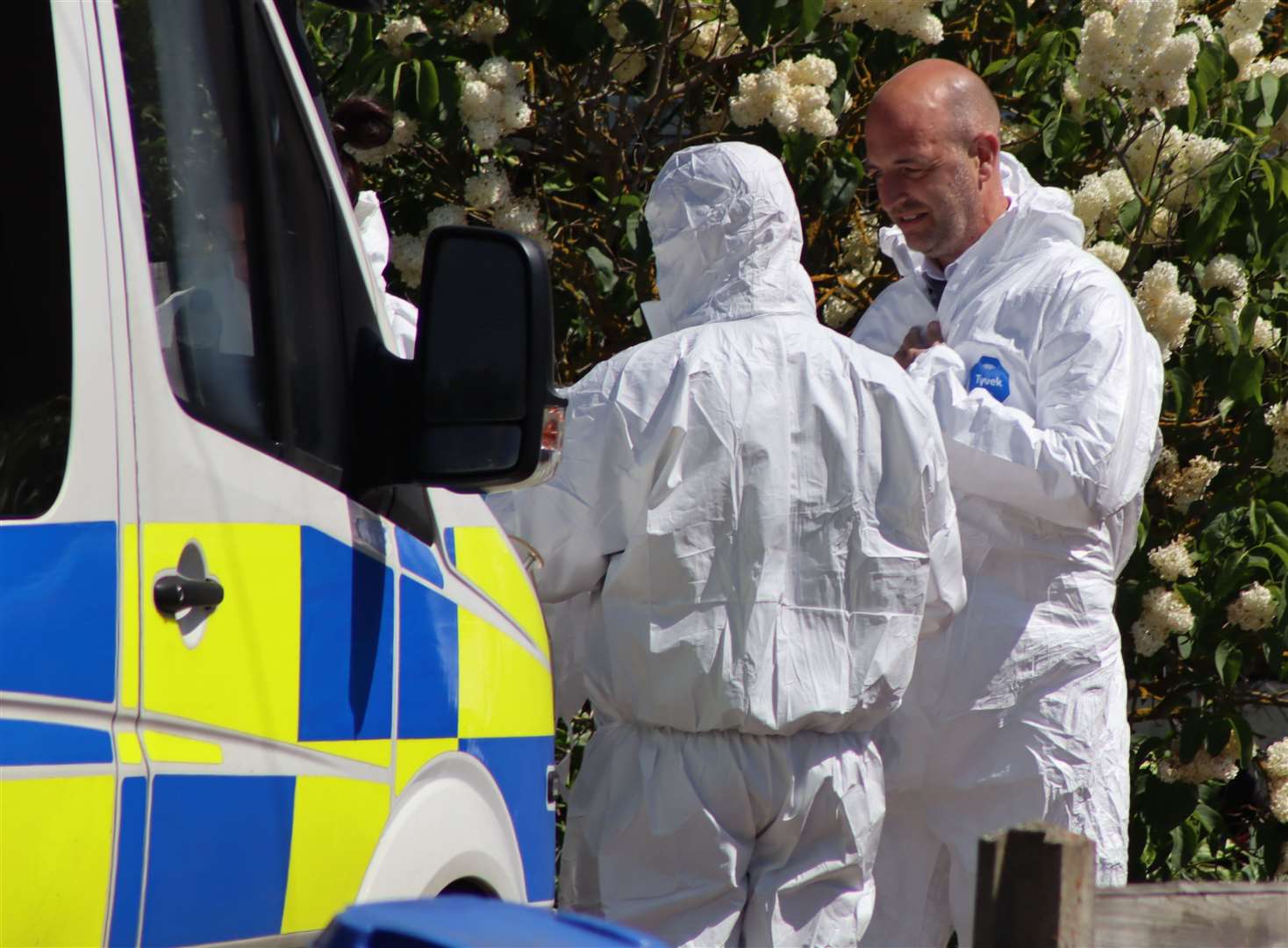 Police forensics officers have been investigating a property on the Isle of Sheppey since Saturday