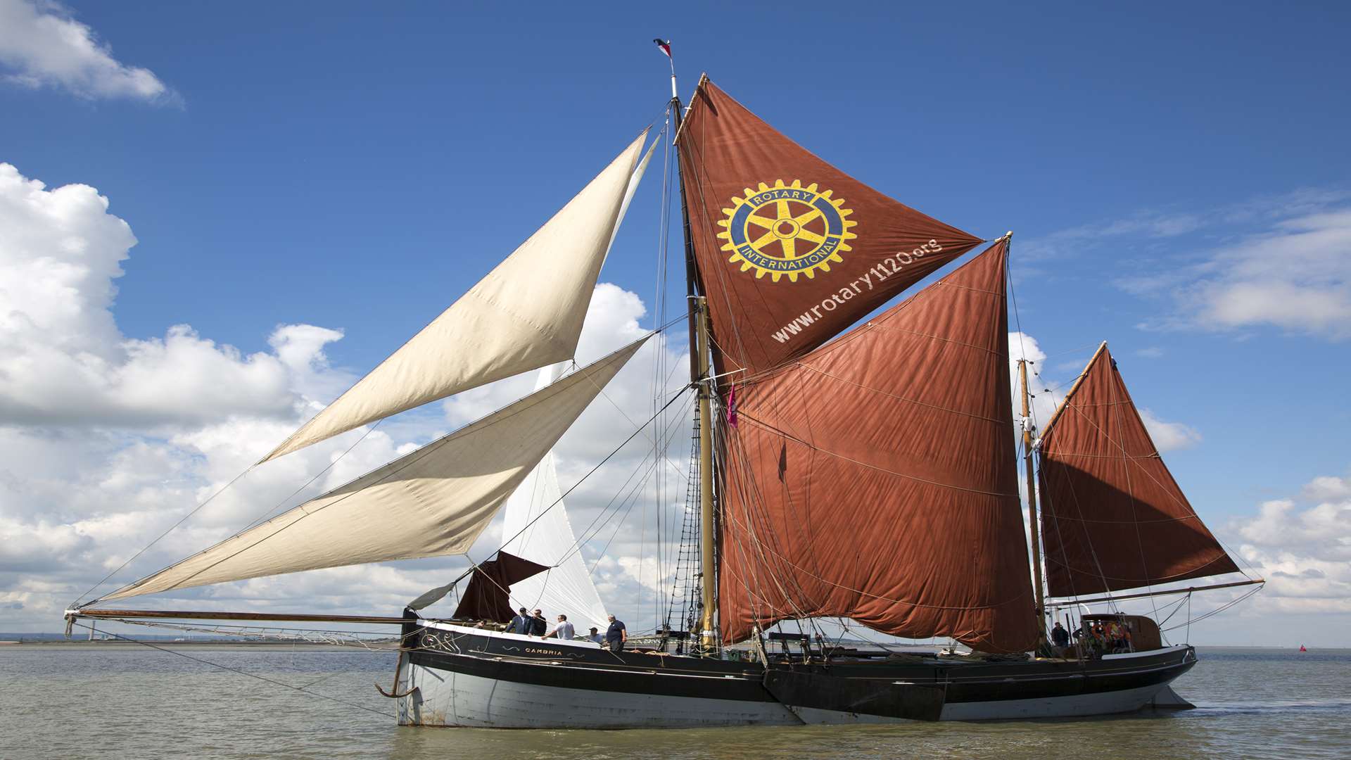 The sailing barge Cambria has come to Medway for the winter