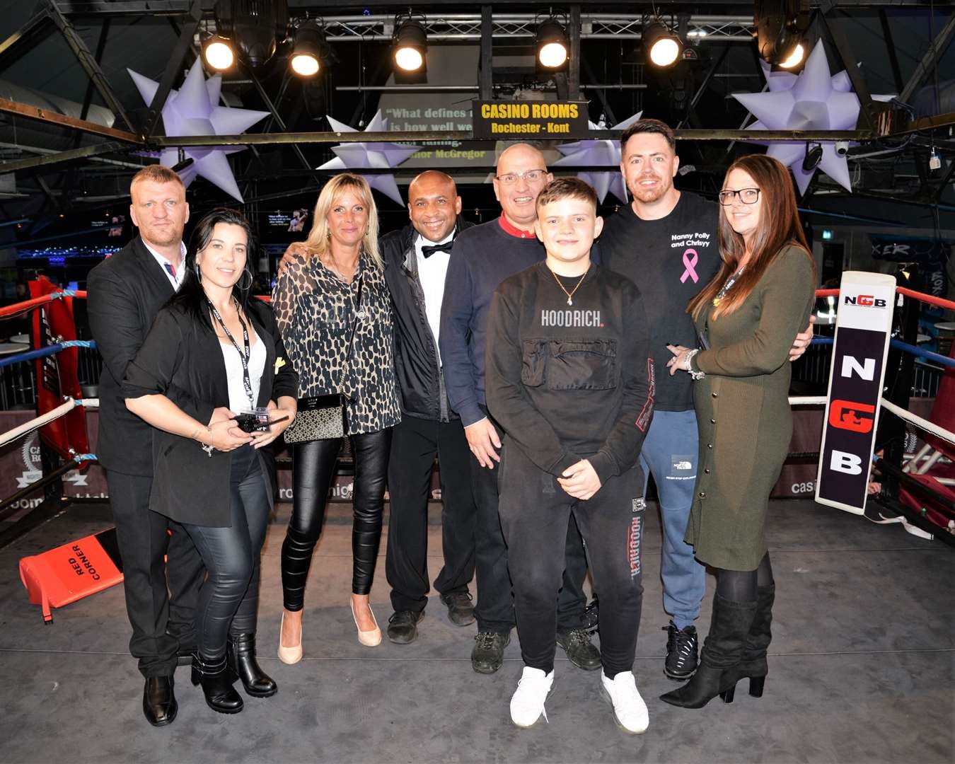 The Powell family with Celebrity official Ian John-Lewis. Picture: Box-Tec Promotions