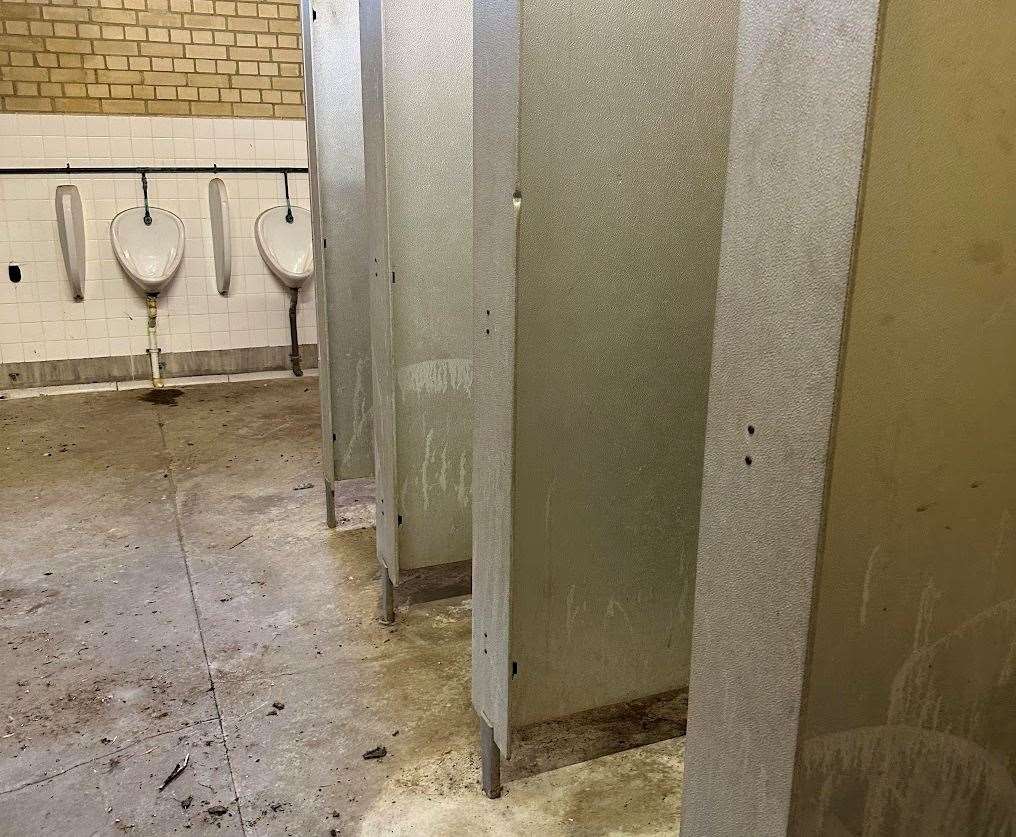 The toilets at the Ramsgate sports venue are in poor condition. Picture: June Tyrrell