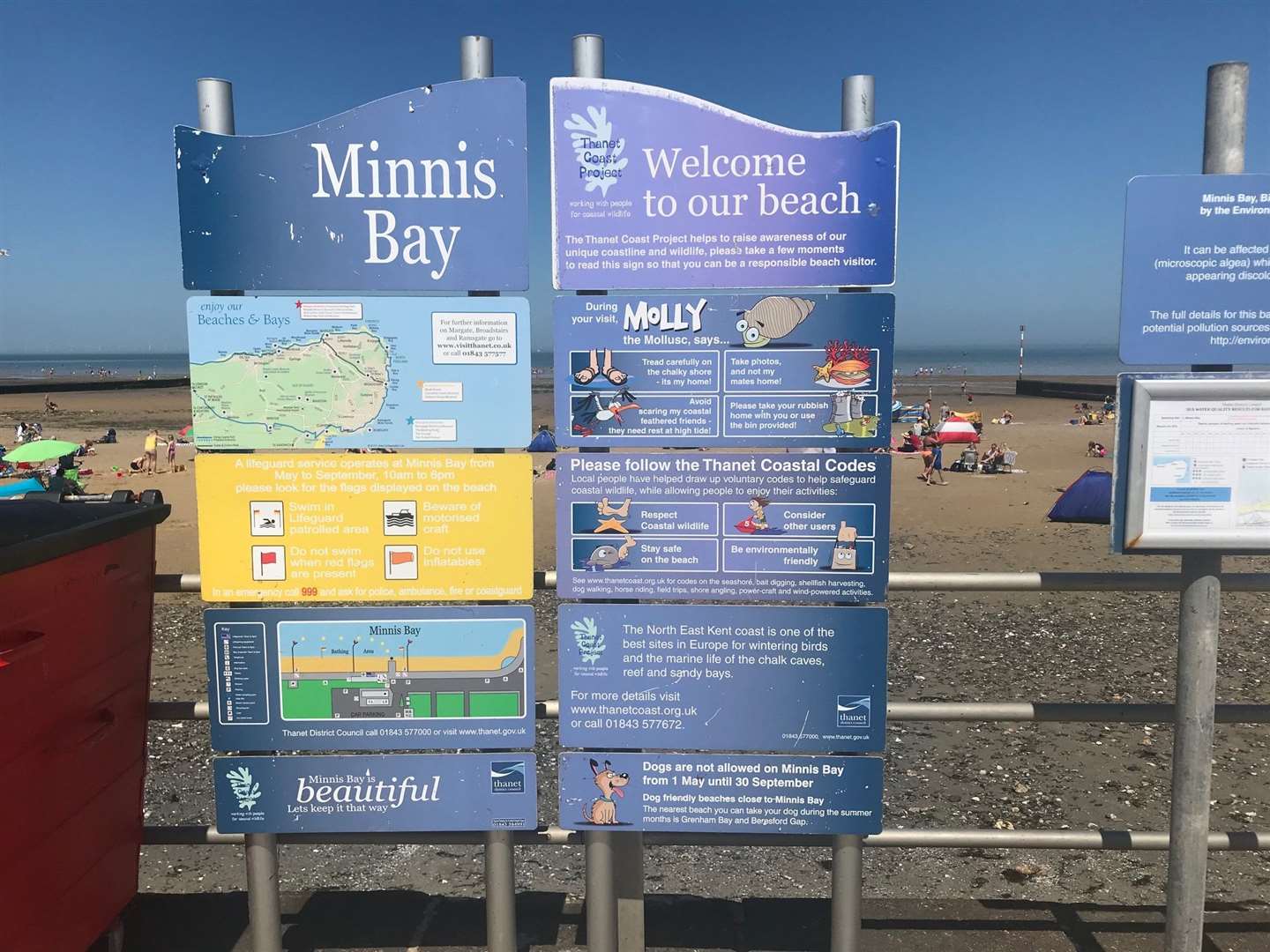 Minnis Bay is a popular destination for families