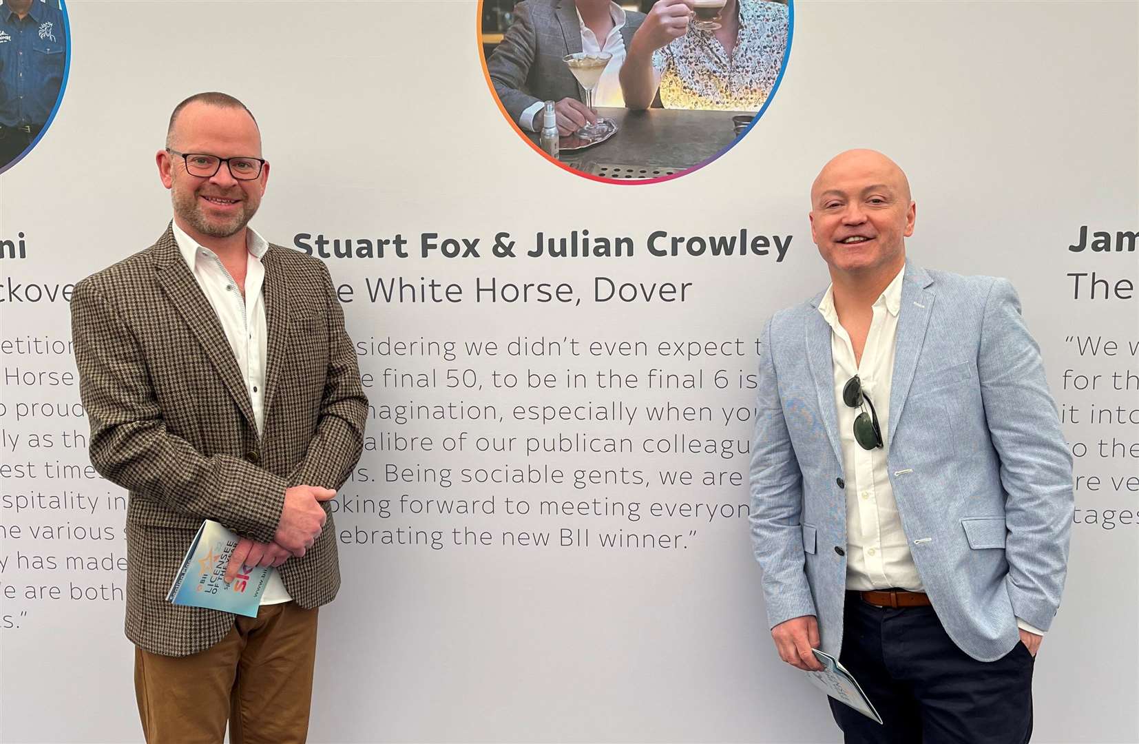 Julian Crowley and Stuart Fox, landlords of the pub. Picture: Stuart Fox