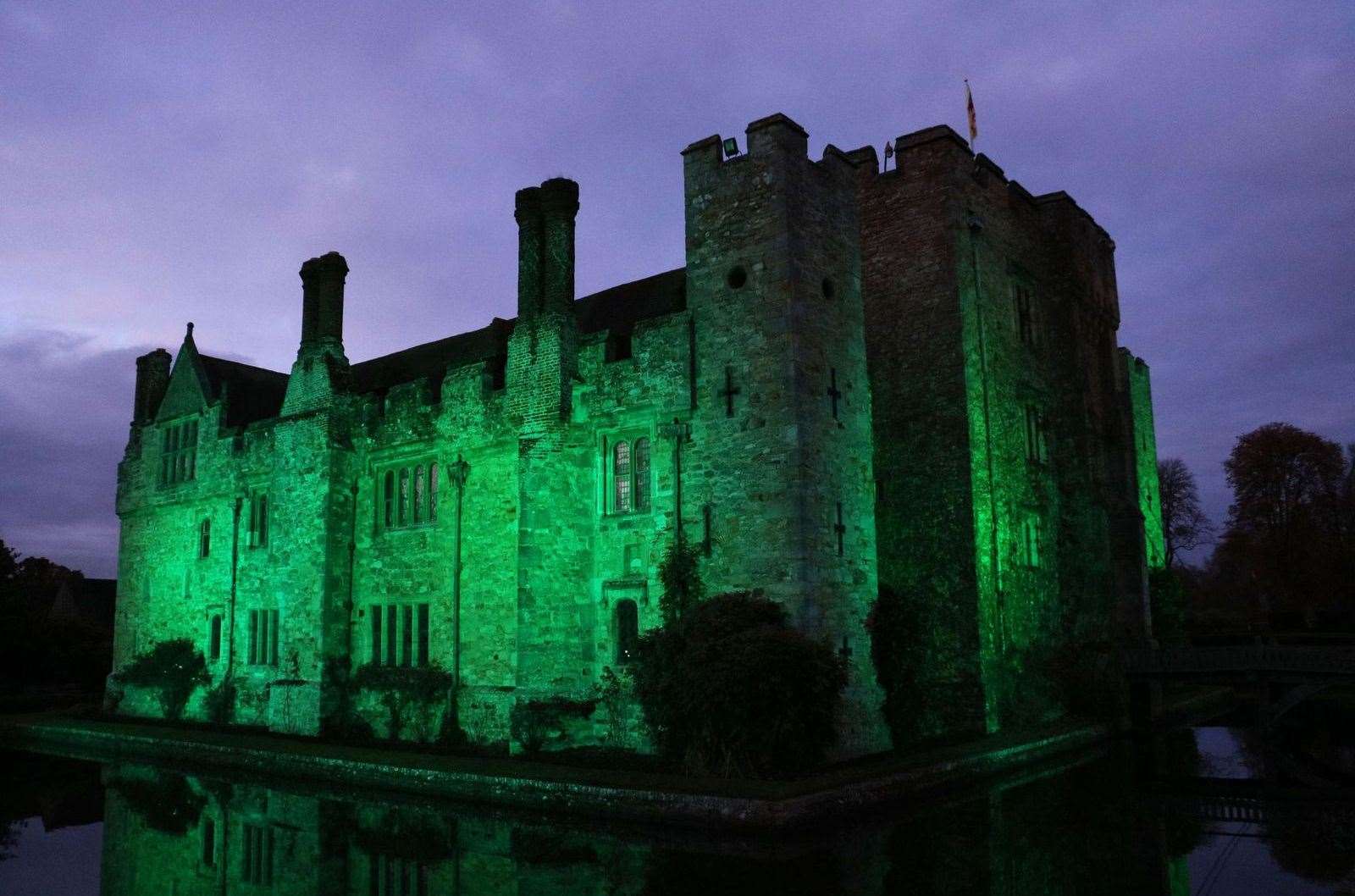 Hever Castle will be lit up for its spooky after-dark tours. Picture: Hever Castle and Gardens
