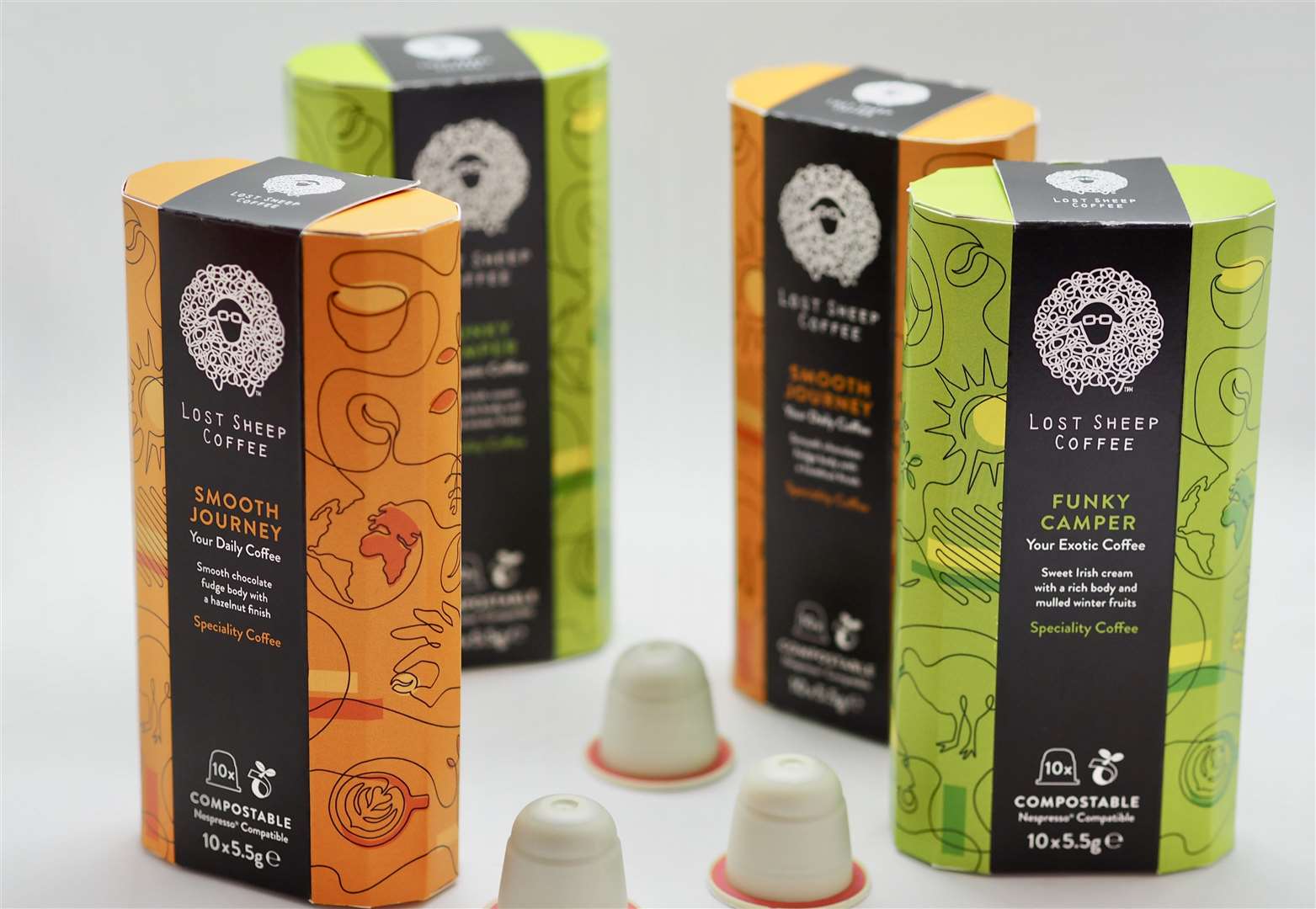 The air-tight compostable coffee pods