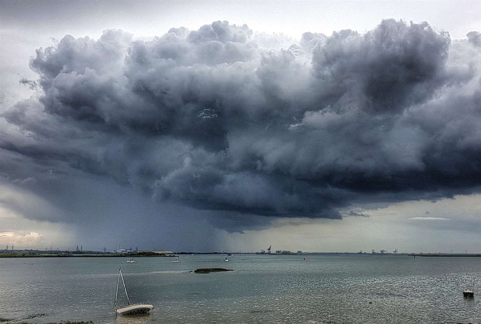 A storm gathering over Hoo and the Isle of Grain. Picture: Michael Barton