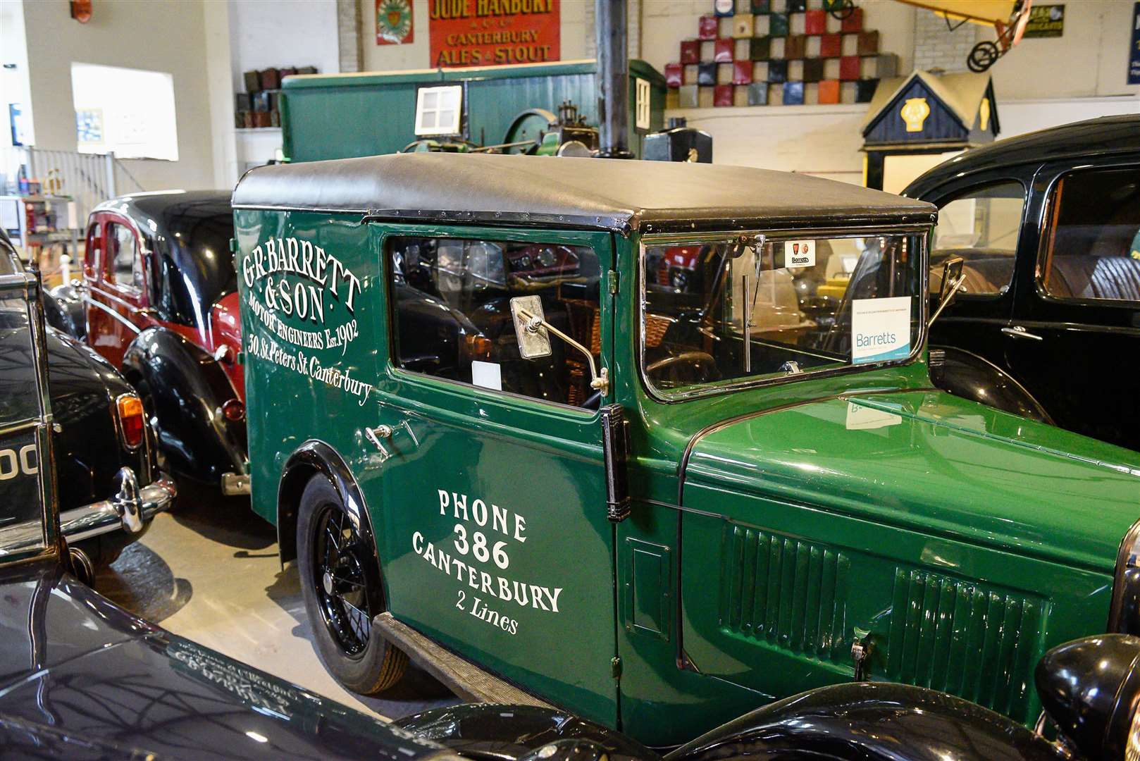 An Austin 7 delivery van on loan from Barretts of Canterbury