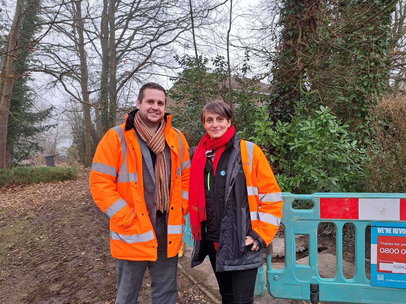 Ben Englefield, city build manager, and Anne Krausse, area manager for Medway