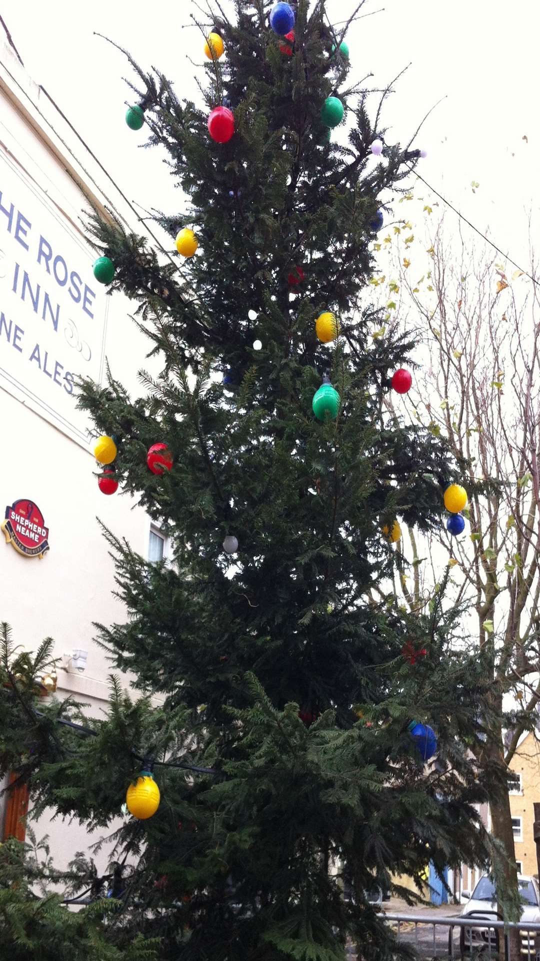 Herne Bay christmas tree dubbed the 'worst in Britain'