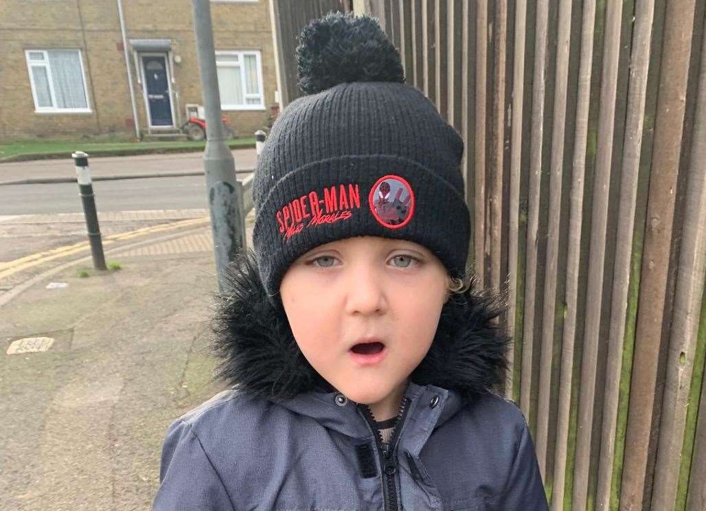 Louie, aged five, just wants to go to school