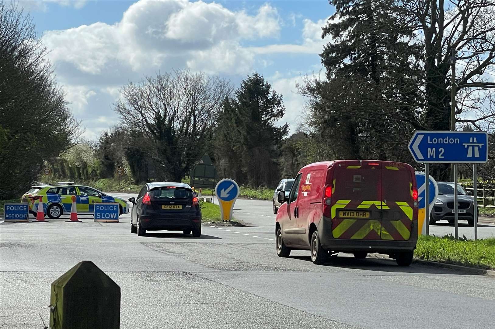 Police closed the A251 Ashford Road for eight hours while emergency crews dealt with the aftermath of the crash