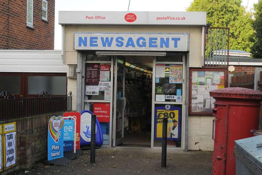 An armed robber held up Upchurch newsagents