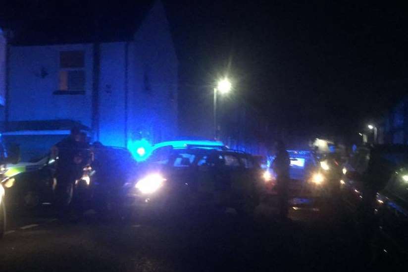 Police pursuit ended in Lower Range Road, Gravesend