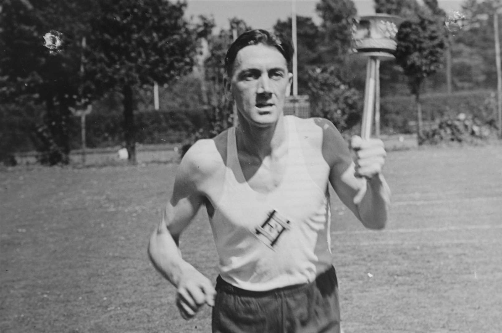 Ron Piles who ran through Kent with the Olympic Torch in 1948