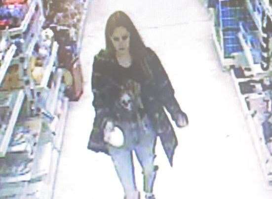 Officers are appealing for information to identify this woman. Picture: Kent Police