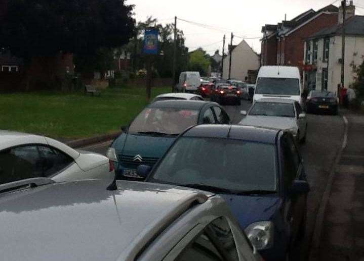 The traffic endured by Wouldham residents on a daily basis