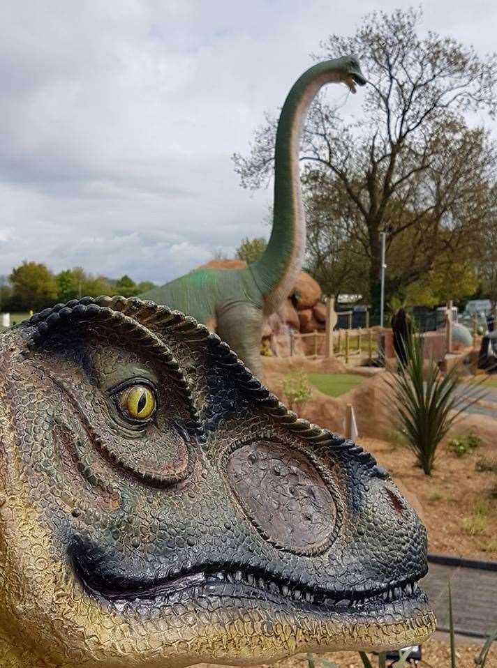 Play some crazy golf with some prehistoric onlookers in Tonbridge