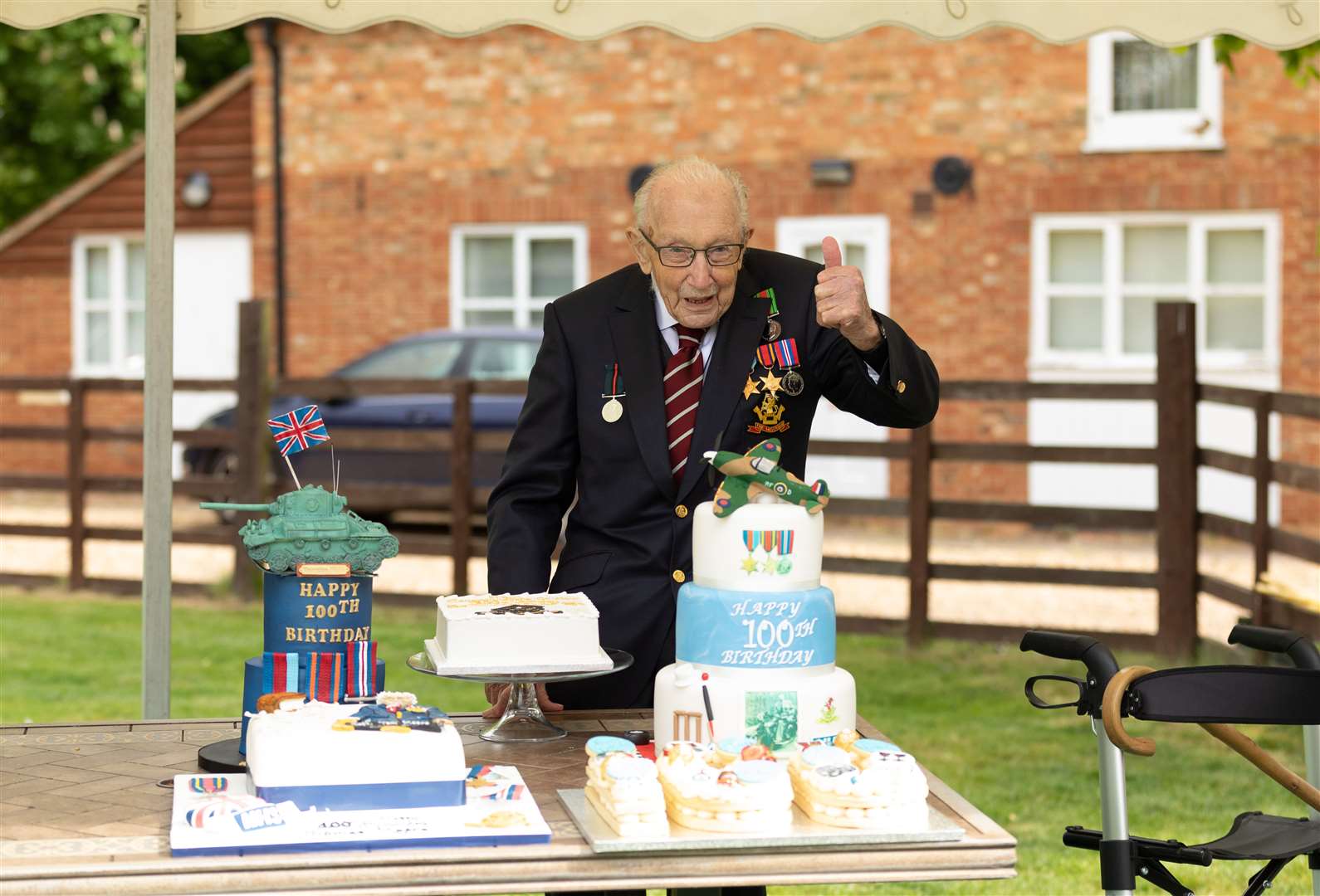 The Second World War veteran celebrating his 100th birthday (Emma Sohl/Capture the Light Photography/PA)