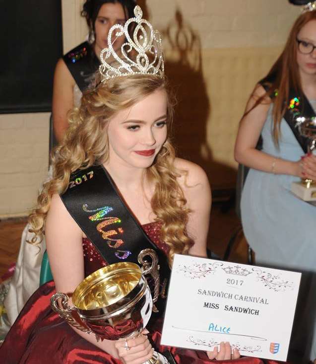 Miss Sandwich 2017 was awarded to Alice Watson, aged 14
