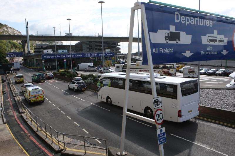 High levels of traffic are expected to pass through the Port of Dover due to closure of the Channel Tunnel