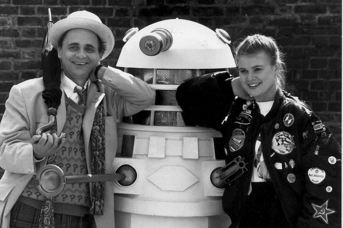 Sylvester McCoy and Sophie Aldred in Doctor Who in 1988
