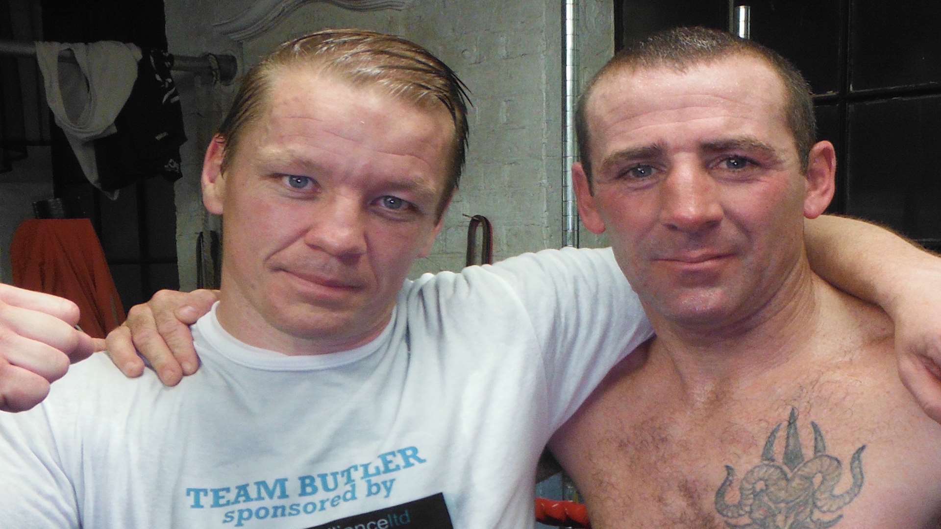 Island fighters Matt Butler, left, and Gavin Tait