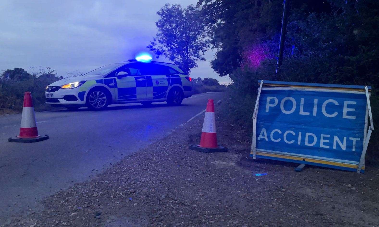 Police at scene of the tragedy in June last year. Picture: BBC South East / Josie Hannett