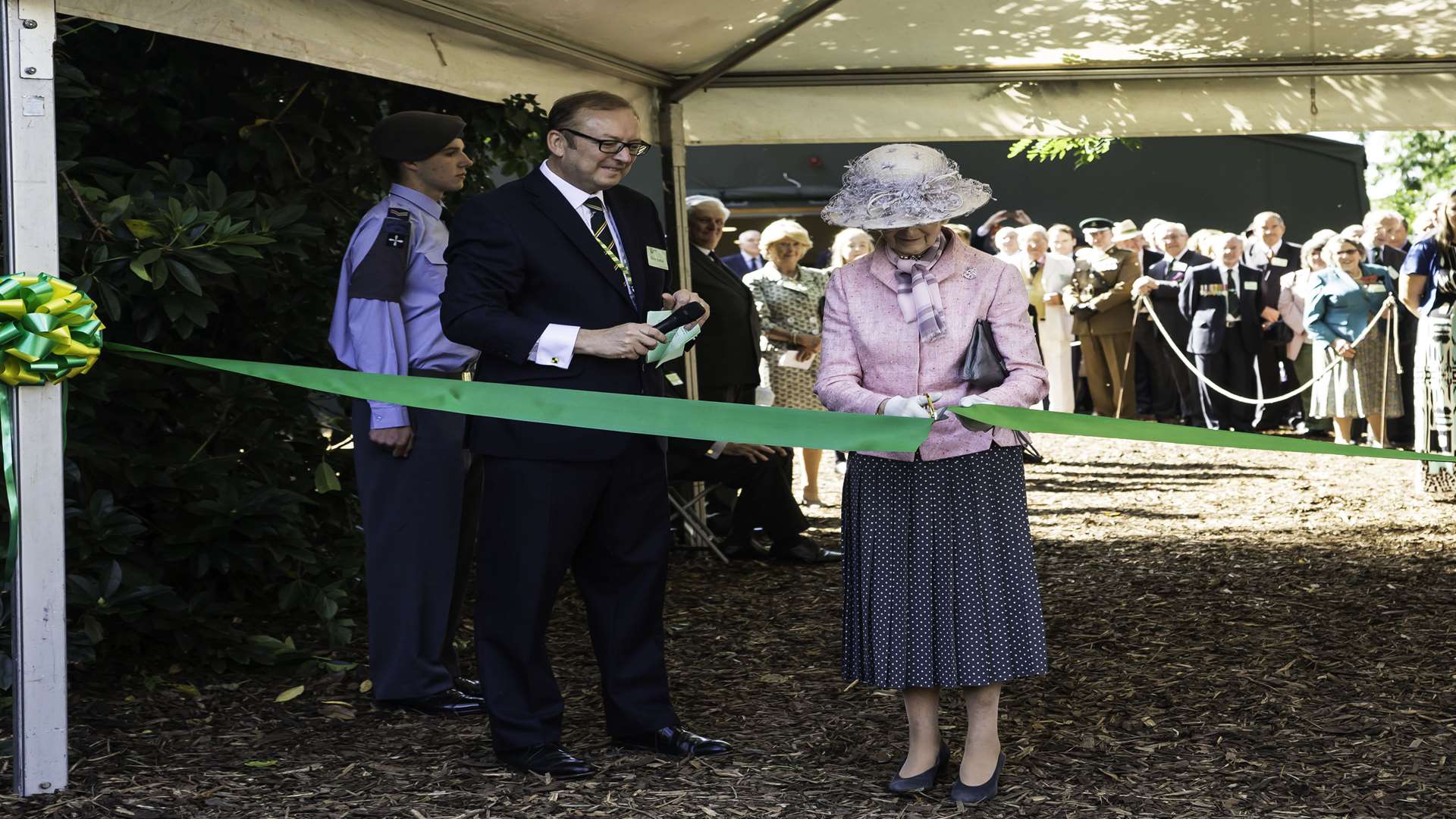 Princess Alexandra officially opened the military museum