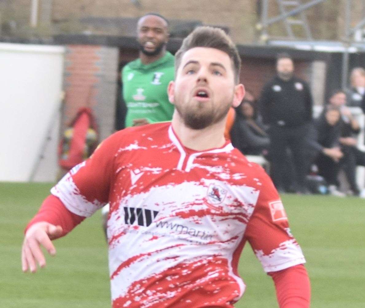 Ramsgate forward Ashley Miller. Picture: Alan Coomes